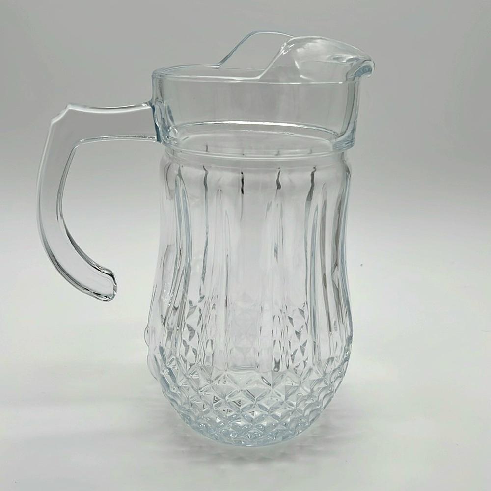 Gibson Home Brunson Glass Pitcher - Diamond Pattern - Picture 5 of 11